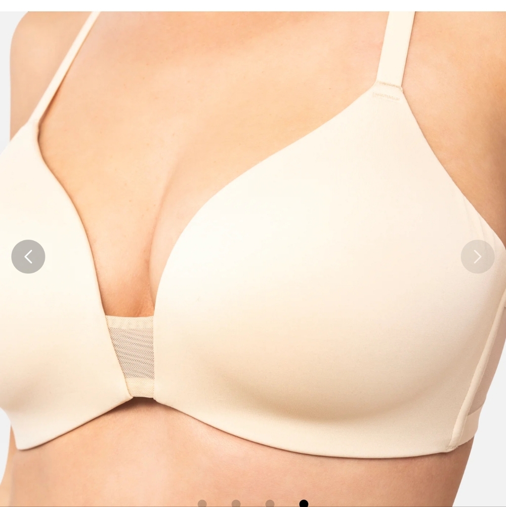 Underoutfit Comfort plunge Mesh Bra (sand)